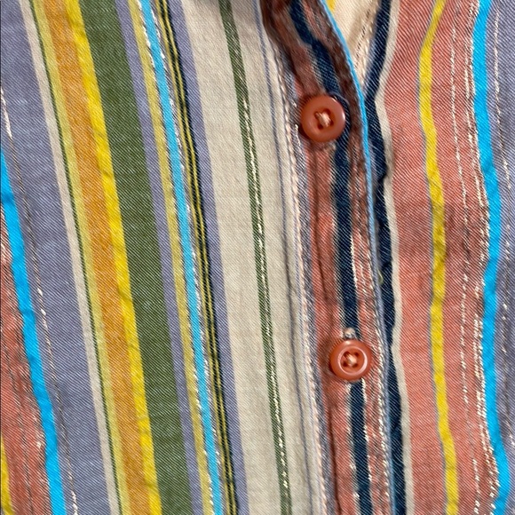 Pilcro Multicolor Striped Button Down Shirt - Picture 5 of 10
